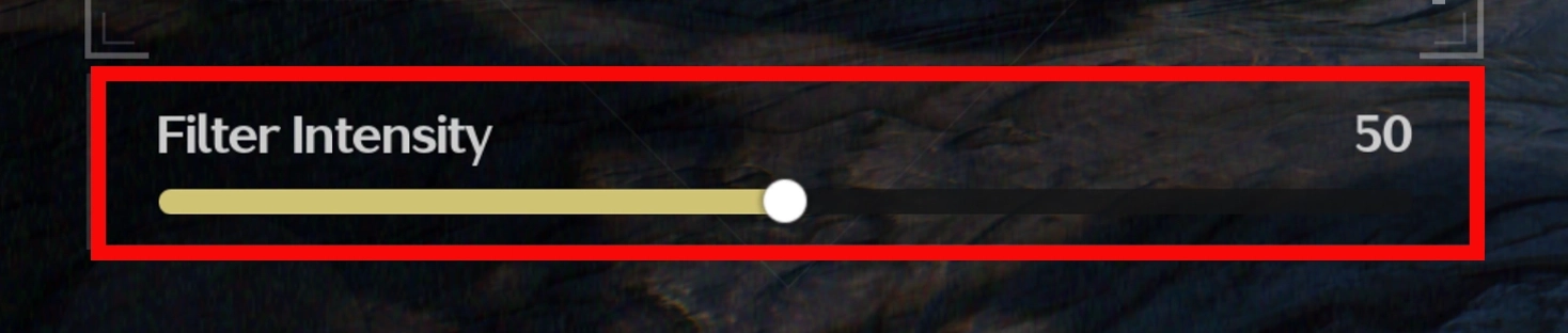 Filter Intensity guide